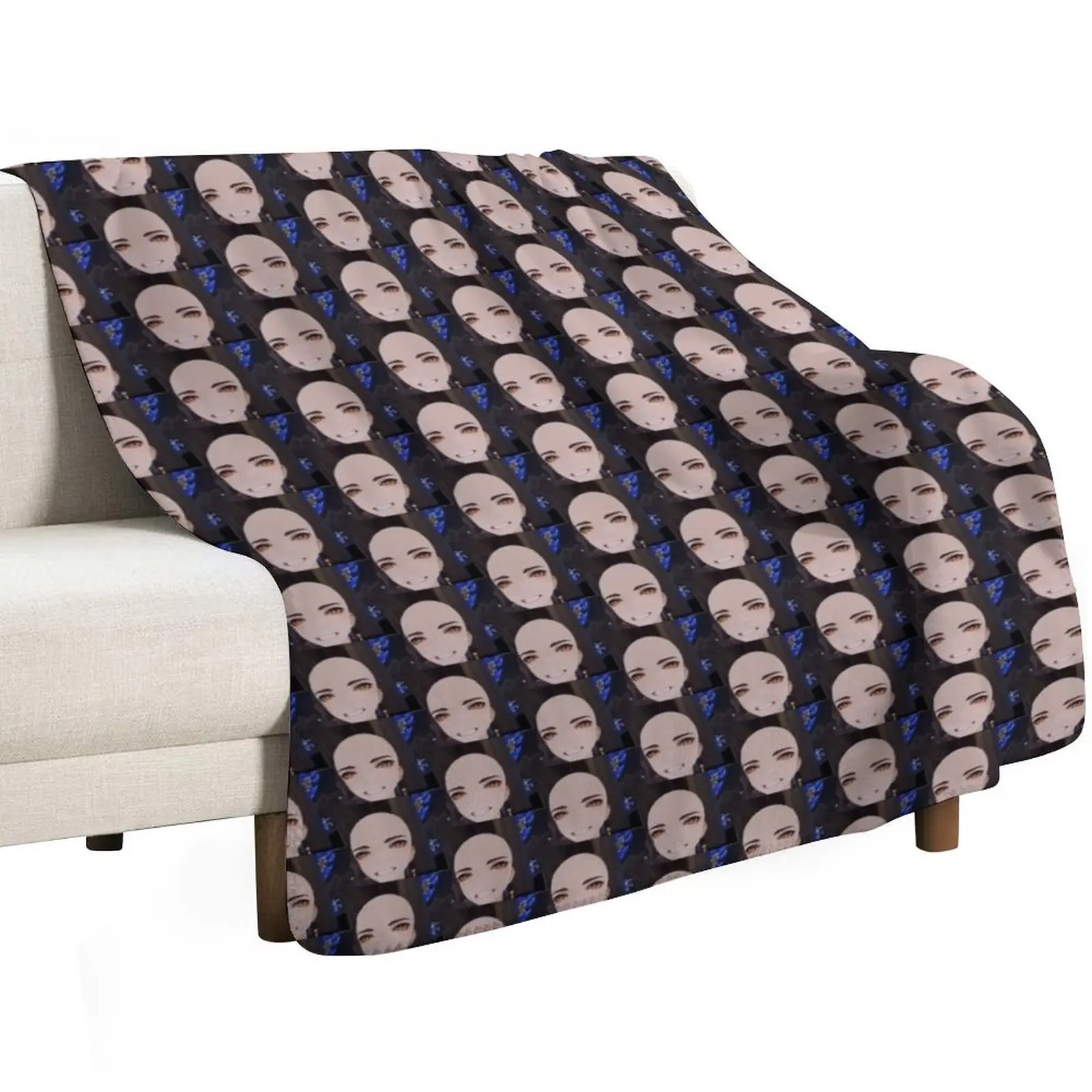 cursed bald zhongli Throw Blanket Sleeping Bag cosplay anime Blankets Sofas Of Decoration Soft Plaid Warm Bed Blankets