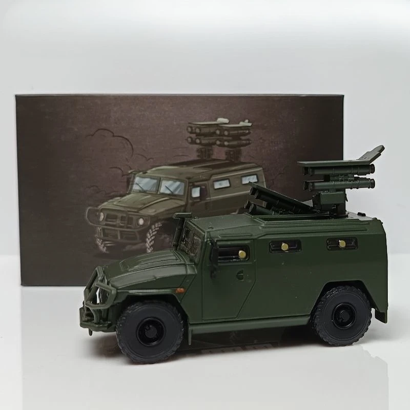 

Масштаб 1:64 ГАЗ SPM-2 Тигр, бронеавтомобиль, модель из сплава, имитация военной миниатюрной коллекции и украшения, подарок для мальчика