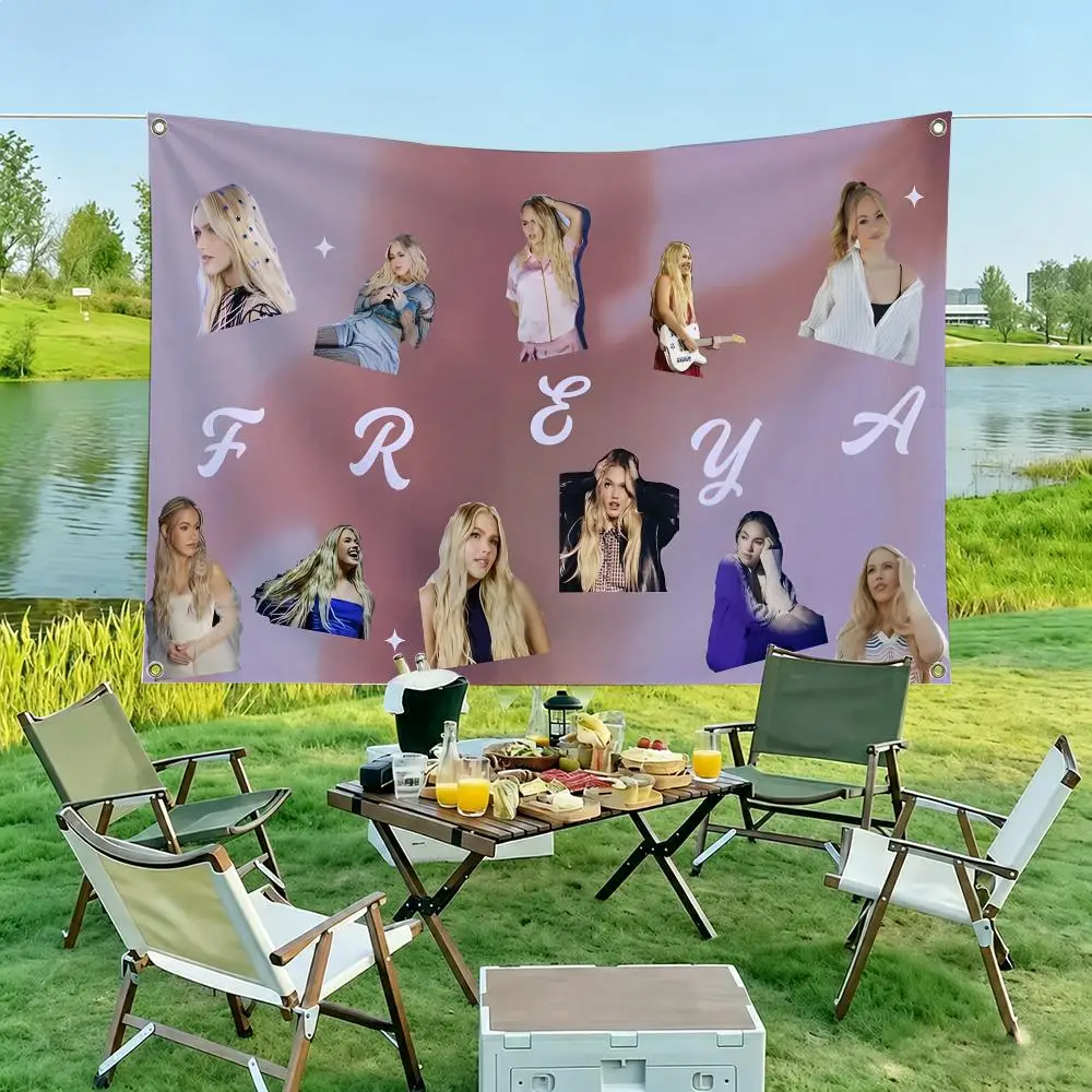 Pop Singer F-Freya Skye Hanging Flag Banner Home Outdoor Camping Picnic Party Decoration Fashion Best Selling Wall Art Decor