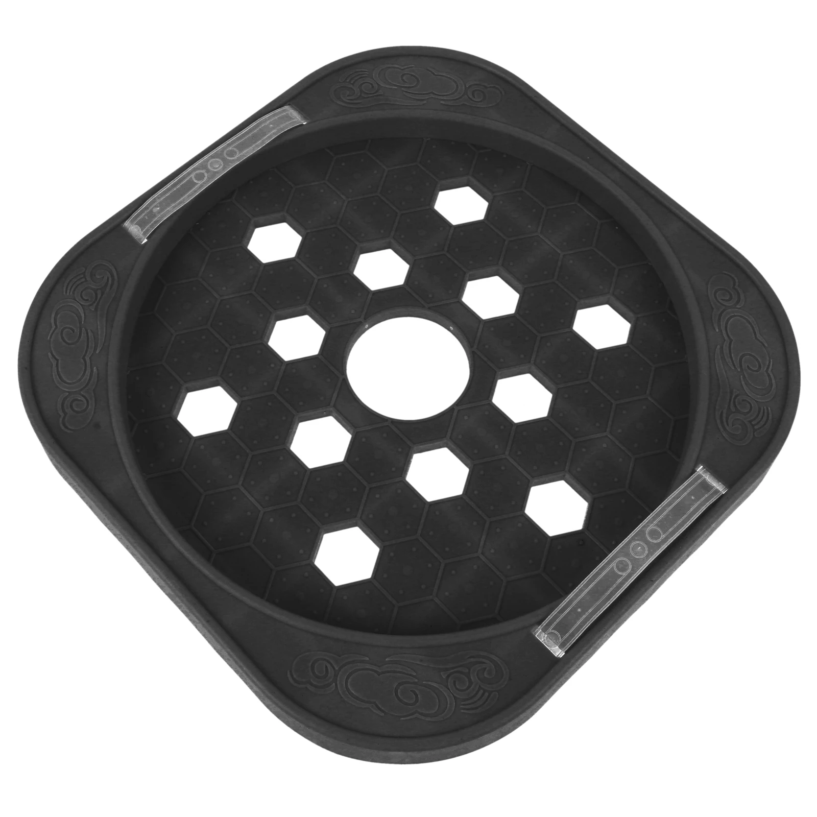 

1pc Gas Tank Bracket Propane Cylinder Holder Tray Wheel Stand Movable Kitchen Restaurant Plastic Storage Rack