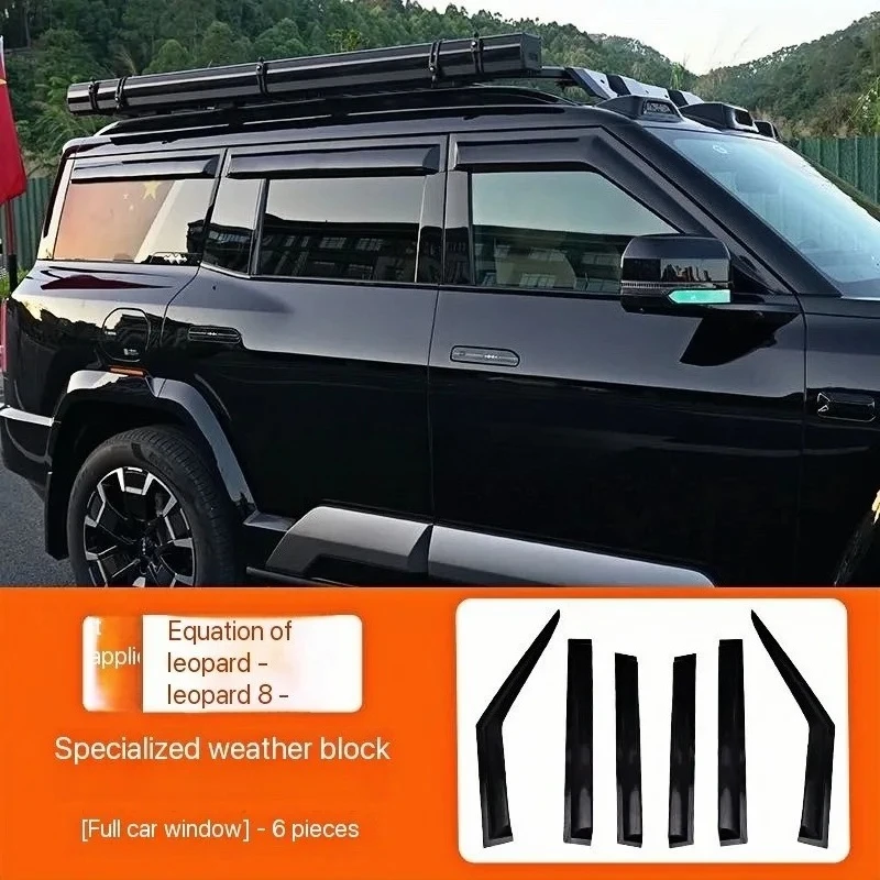 For Leopard 8 New Special Off-Road Modification Accessories Rain Sun Window Deflectors and Door Water Deflectors