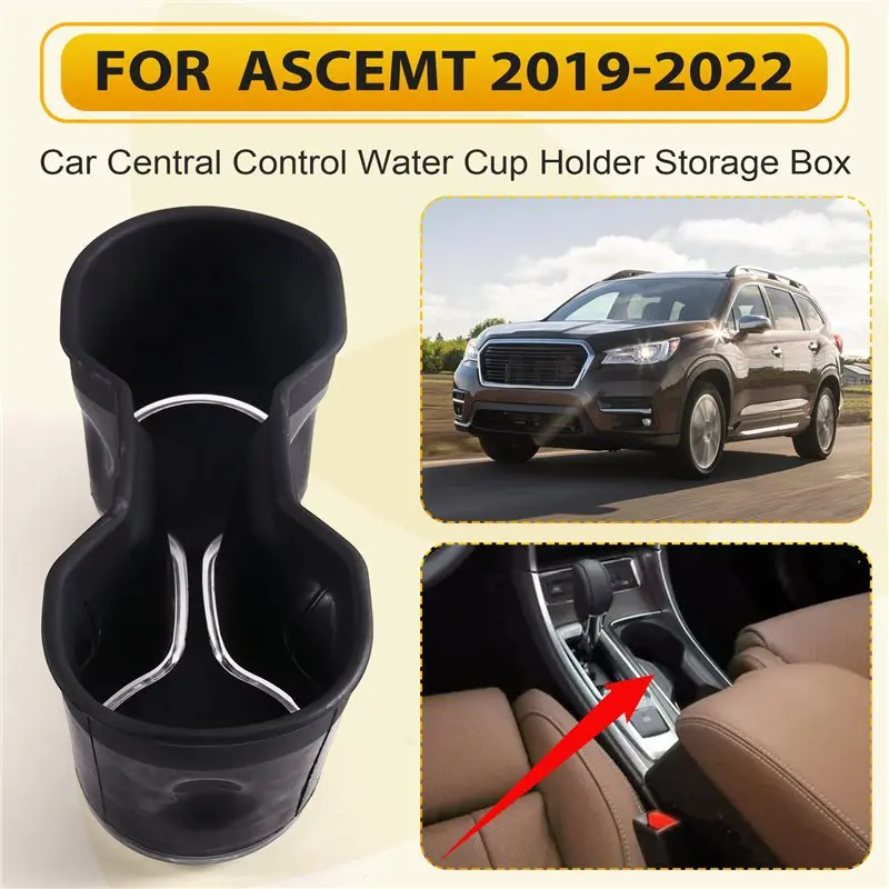 AS96-Auto Interior Accessories For Subaru Ascemt Impreza 2019-2022 J131SXC100 Car Central Control Water Cup Holder Storage Box