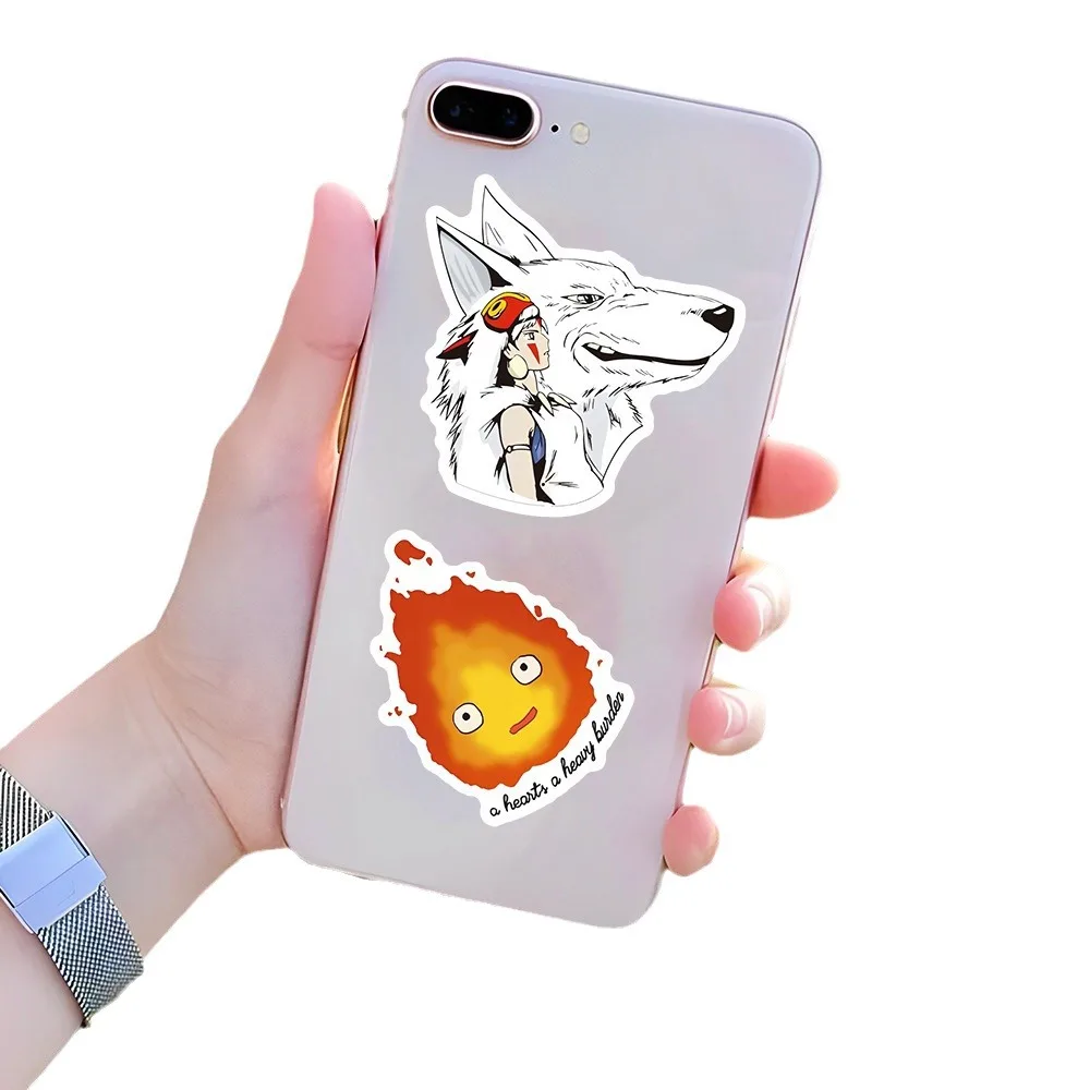 100pcs Hayao Miyazaki Anime Stickers Notebook Guitar Skateboard DIY Stickers Cute Laptop Skin Waterproof Phone Case
