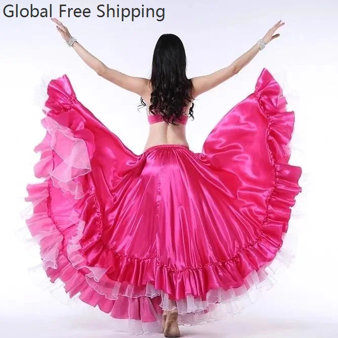 720 gradi Flamenco Danza spagnola Donna Ragazza Apertura Danza Gonna grande Toro Danza del ventre Costume da spettacolo teatrale 2026