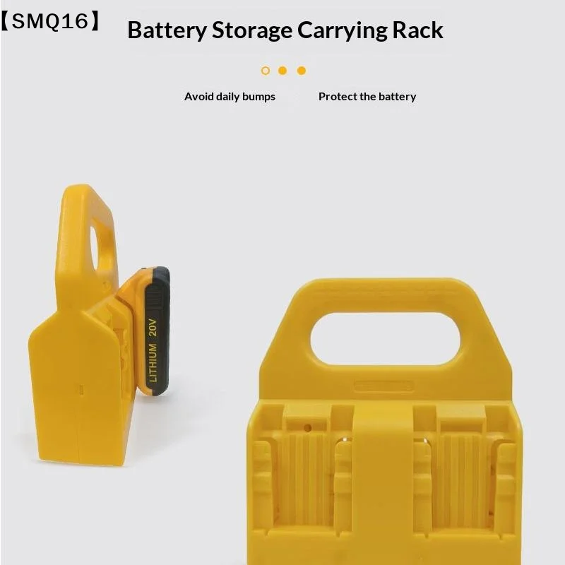 1PC Battery Holder Storage Rack For 18V 20V Li-ion Battery DCB203 DCB205, Wall Mount Battery Dock For Workbench【SMQ】