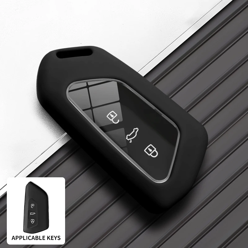 Silky Soft Key Case For VW Golf 8 ID-4 GTI 2023 Seat Leon 2021 5f Skoda Octavia A8 4 Kodiaq Silicone Key Case Holder Accessories