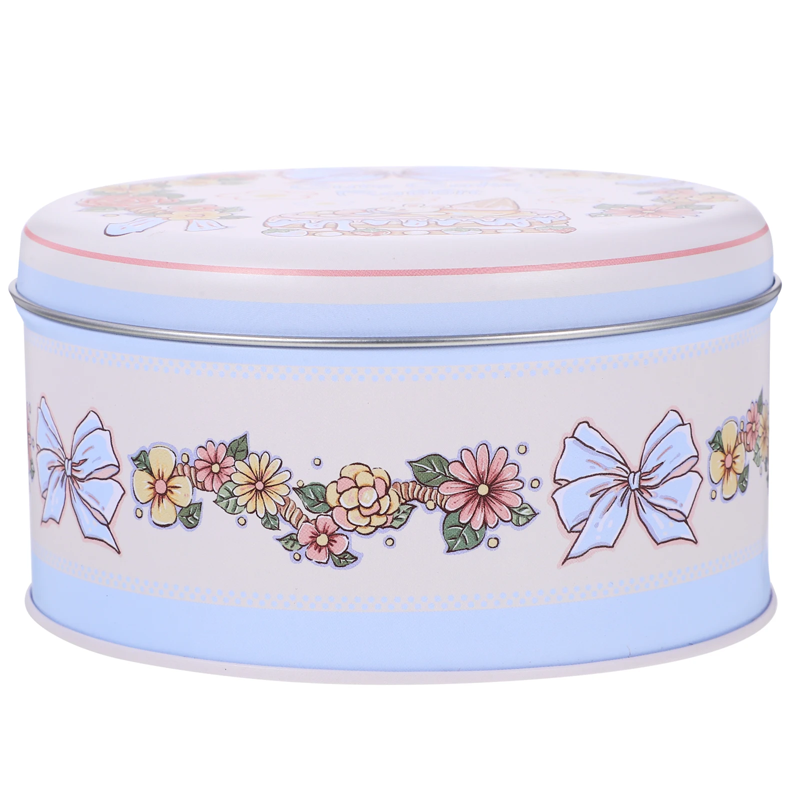 

Packing Tinplate Cookie Tin Holiday Biscuit Storage Container Gift Wrapping Round Candy Containers With Lid Portable Small Treat