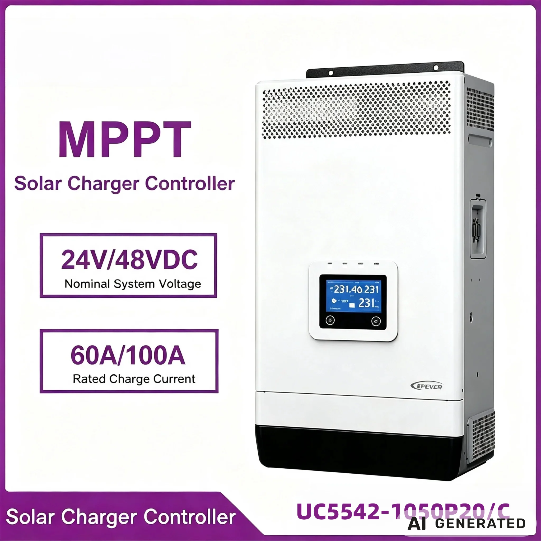 EPEVER UCP5542-1050P/20C 5500W 48V DC Single Phase On Off Grid Hybrid Solar Inverter with Built-in MPPT Solar Charger Controller
