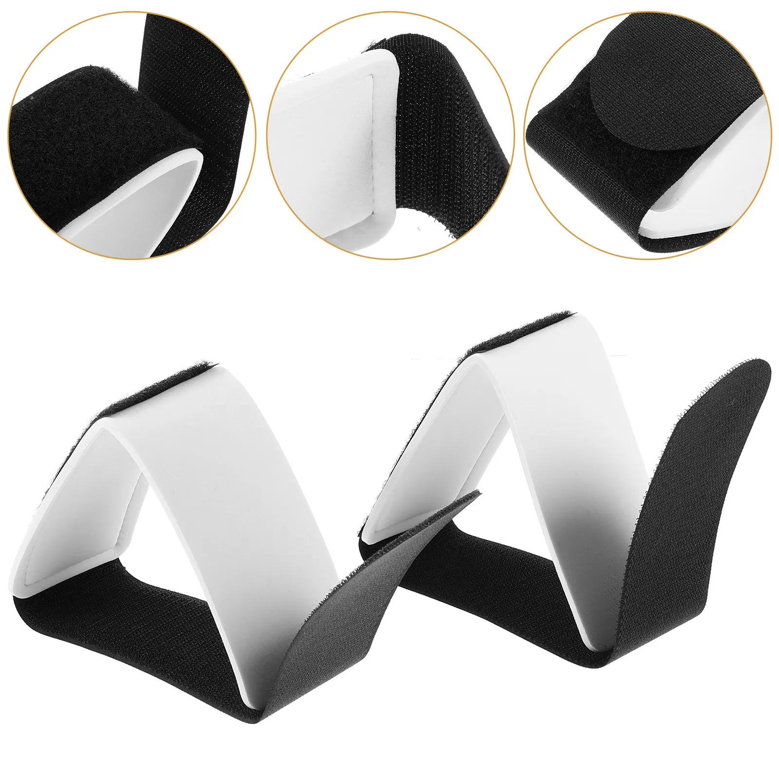 

4Pcs Snowboard Strap Nylon Ski Fixing Band Lightweight Portable Adjustable for Snowboard Carry Skiing Outdoor Sports Gear