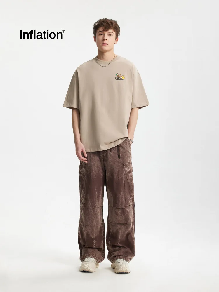 

City Men's Wear | Heavy Outdoor Camping Printed T-shirt Summer New Mountain Loose Short Sleeve