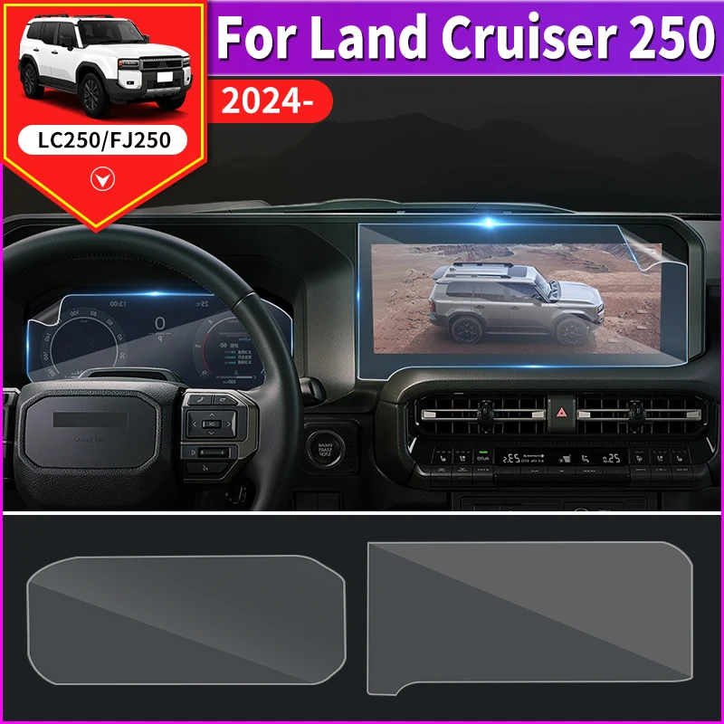 

For Toyota Land Cruiser 250 2024 1958 Prado LC250 Combination meter Navigation Screen Protector Protective Interior Accessories