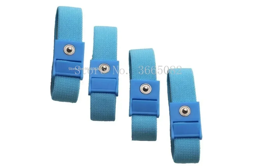 10pcs Blue Stim Loops Adjustable Conductive  Estim Wrist Strap Components