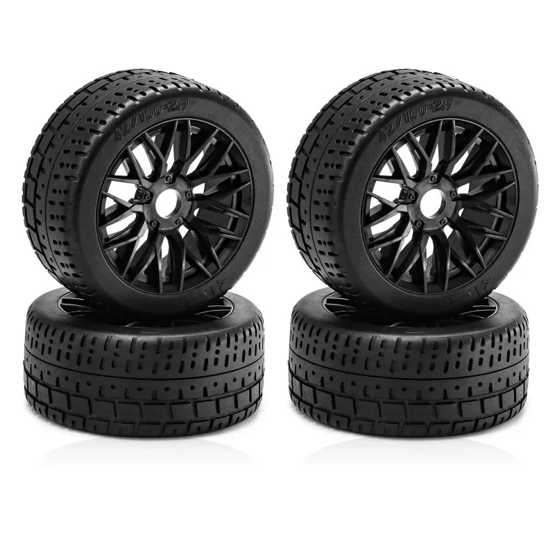 Pneus RC hexagonaux de 17mm, 102 × 44mm, pour infraction Arrma 1/7/félonie/sans limite, pneus de mise à niveau à haute adhérence (durable et rapide), 4 pièces