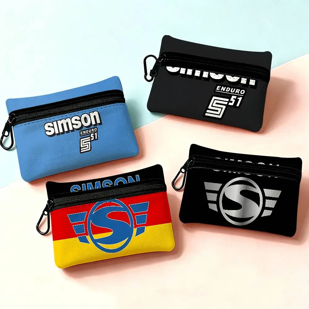 Motorcycle S-Simsons Wear-resistant Oxford Cloth Coin Purse Portable Backpack Hanging Card Storage Bag
