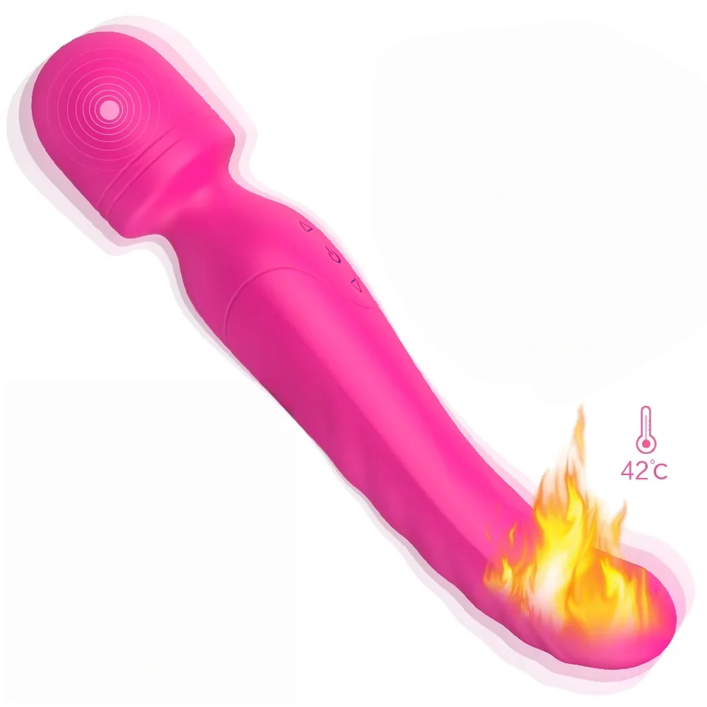 Redshark Neck Massager with Heat Female Clitoral Vibrator Sexy Vibrating Fitness Muscle Soreness Relief Tool