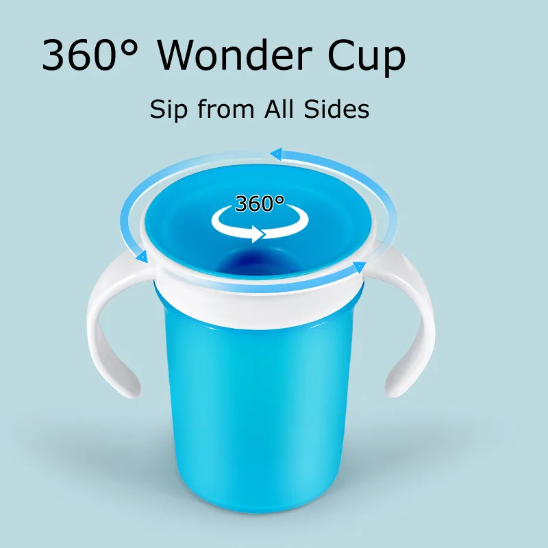 Two Piece Set of Study Drink Cups and Cleaning Brush Magic Cups Baby Cups with Covers Dust-proof and Dust-proof Study Drink Cups
