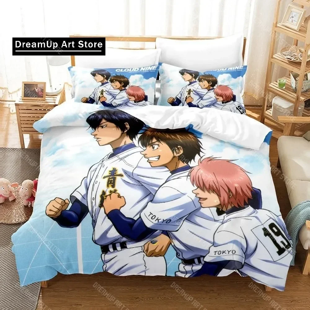 

Anime Ace of the Diamond Bedding Set Duvet Cover Comforter Bed Set Quilt Cover Pillowcase King Queen Twin Size Boys Girl Adult
