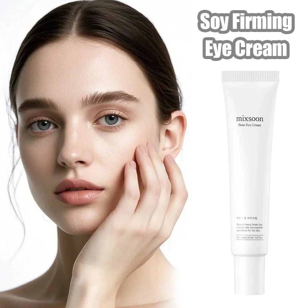 Mixsoon crème pour les yeux au soja coréenne 20 ml-hydratation en profondeur, raffermissante, réduit les ridules et l'affaissement, soulage la sécheresse, soin doux pour les yeux