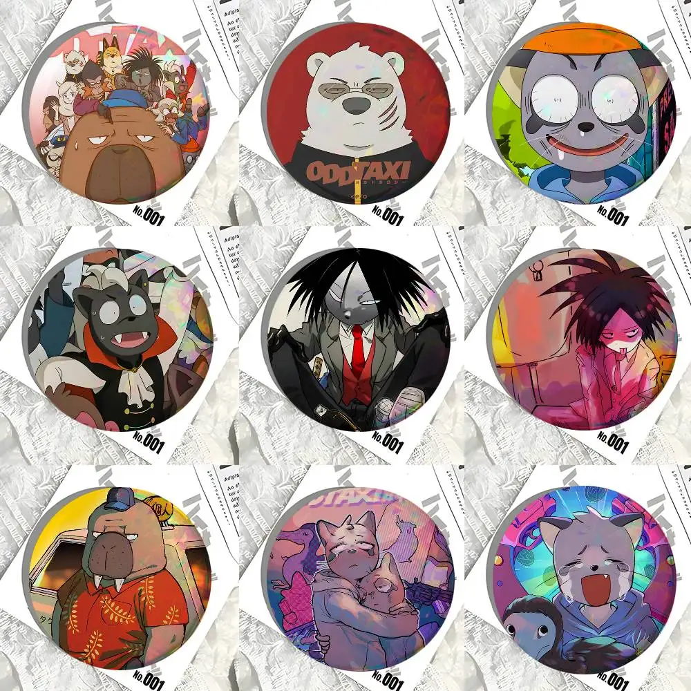 Anime Odd Taxi Round Badges Can Be Used To Decorate Clothes And Backpack Pins
