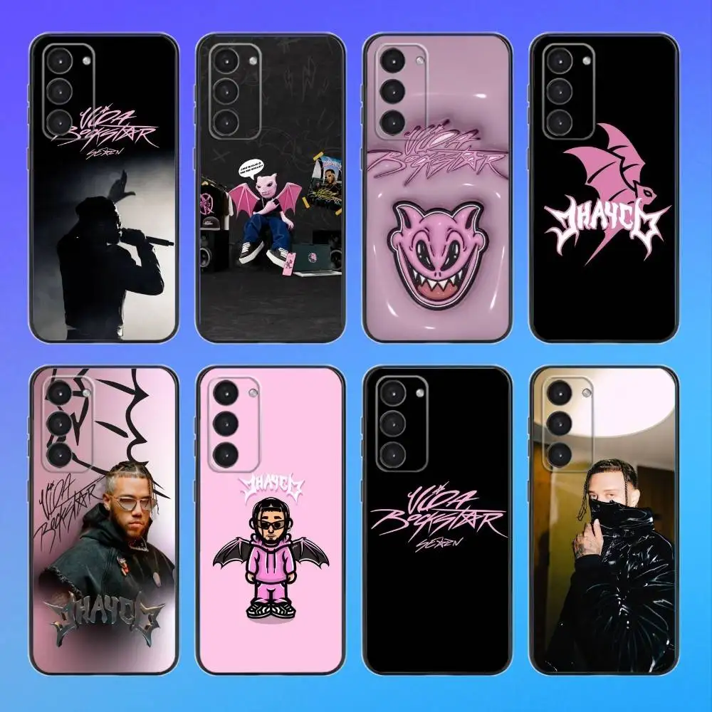 

J-Jhayco Le Clique Vida Rockstar Phone Case For Samsung A73,A72,A71,A70,A53,A52,A51 Black Soft Case