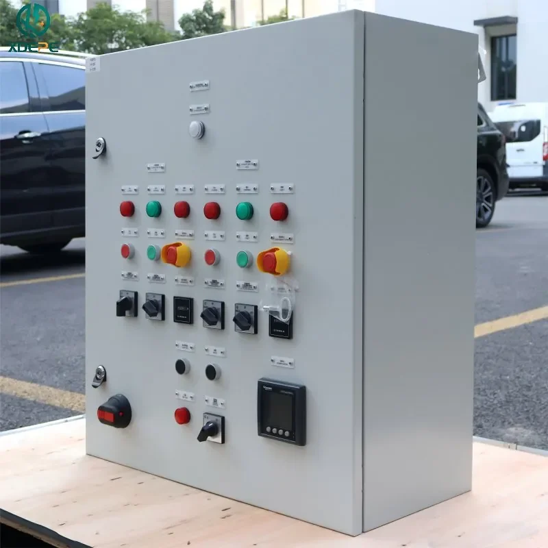 

220V Electric Control Cabinet Carbon Steel Power Switchboard for Waterworks Pump