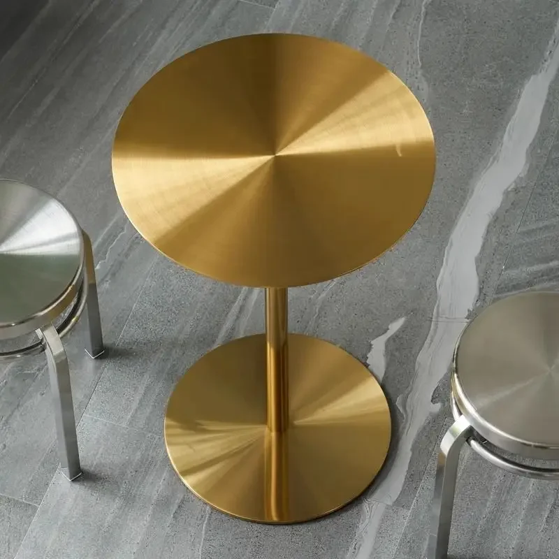 

Replica Coffee Table Modern Round Stainless Steel Round Table Living Room Side Table Minimalist Couchtisch Unique Furniture