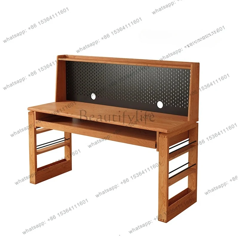 Solid wood piano table Recording studio Music work Arrangement mixer table Electric piano keyboard table