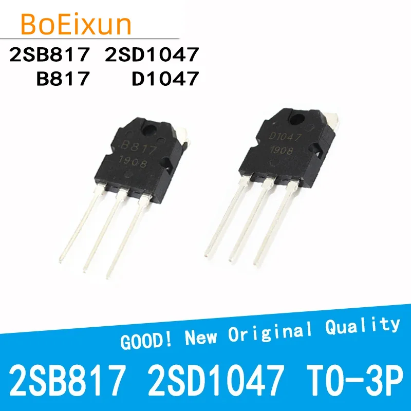 10Pcs/Lot 5 Pairs B817 D1047 2SB817 2SD1047 TO-3P POWER TRANSISTORS TO-247 Audio Amplifier New Good Quality Chipse