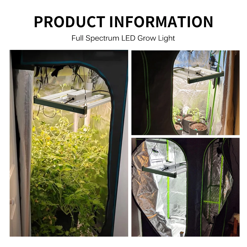 Mini Full Spectrum LED Grow Light with Two Work Modes LM281B Hydroponic ...