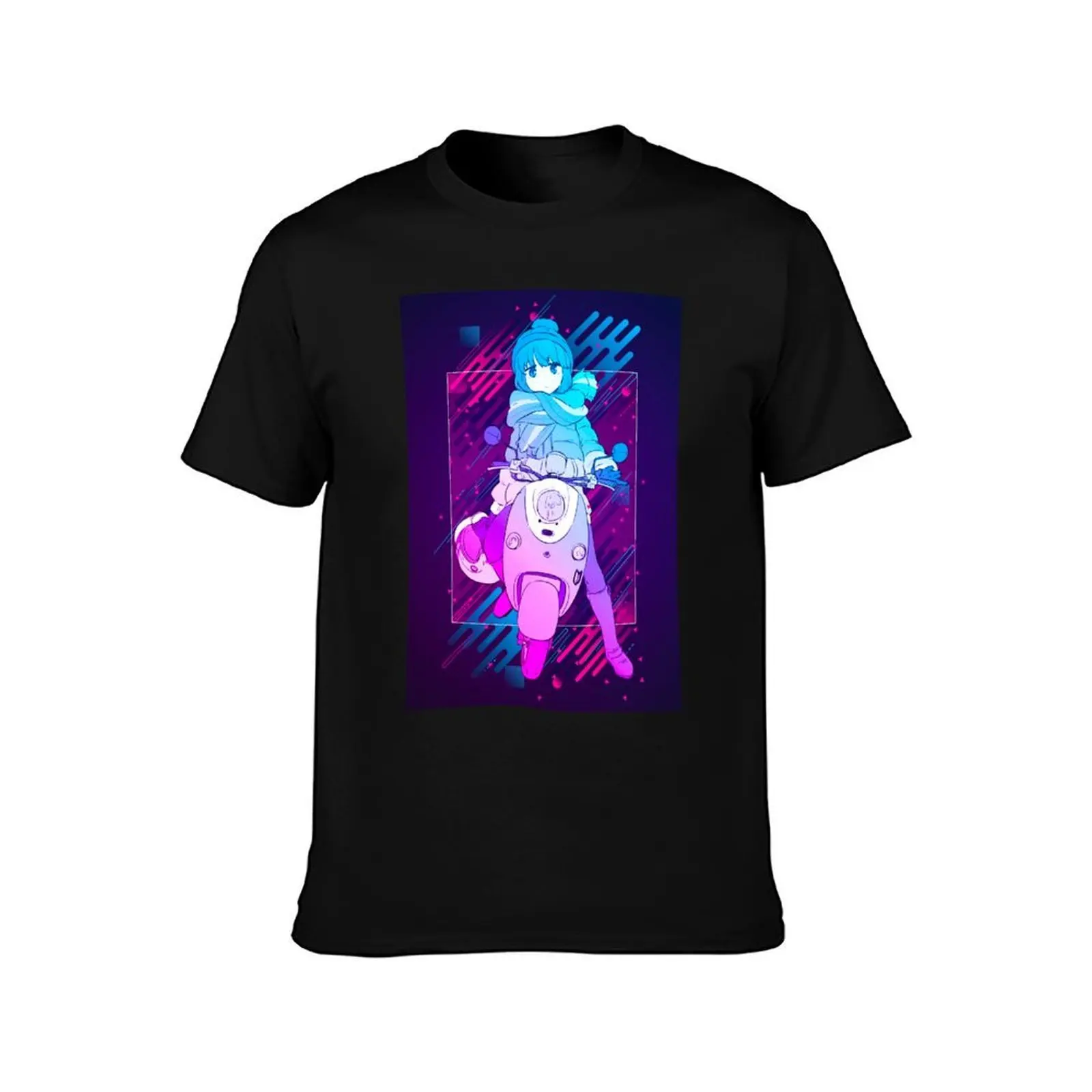Rin - Yuru Camp *Modern Graphic Design* T-Shirt Daily Casual Short Sleeve Tee Shirt T-Shirt