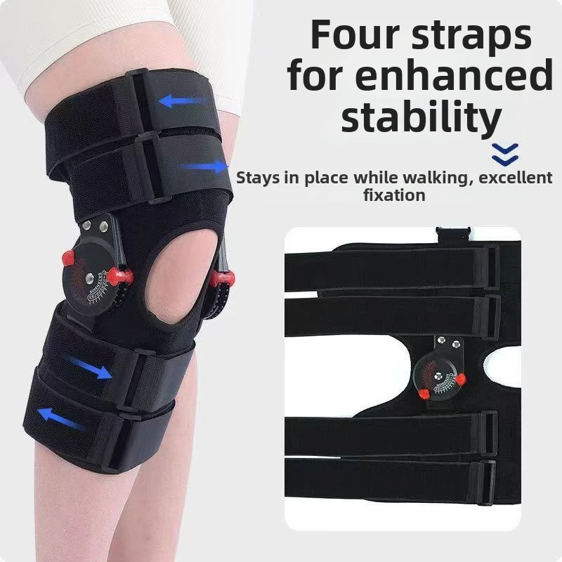 ROM Hinged Knee Stabilizer Adjustable Support for Sports Injury Meniscus Tear ACL Recovery Arthritis & Daily Pain Relief