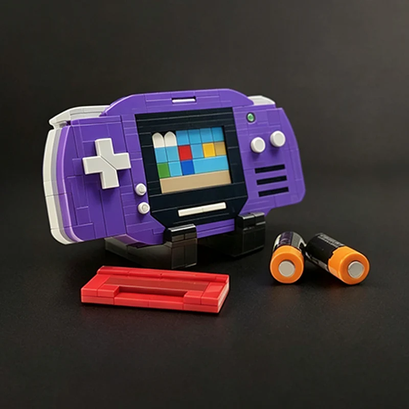 Creative Series Model MOC Building Bricks Indigo Game Console Modular Technology Gifts Holiday Assemble Toys Suit Display