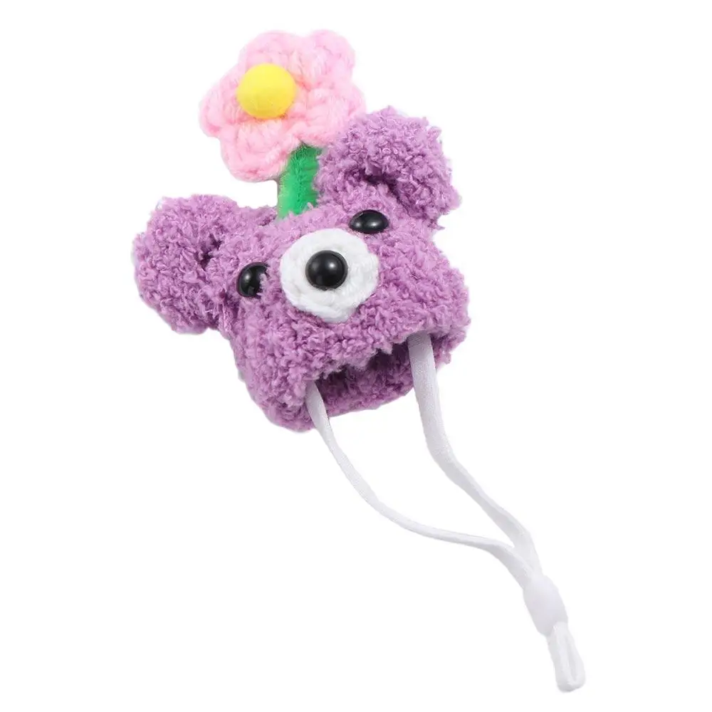 Aksesori Boneka Topi Hamster Mewah Topi Boneka Katun Lucu Rajutan Tangan Topi Boneka DIY Mini Musim Dingin