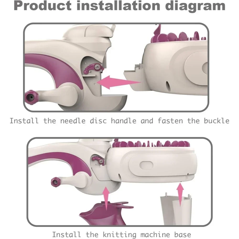 لتقوم بها بنفسك آلة الحياكة عدة الصوف نول النسيج لعبة للفتيات التظاهر اللعب آلة تجديل اليد الذكية ويفر ألعاب تعليمية الهدايا #6