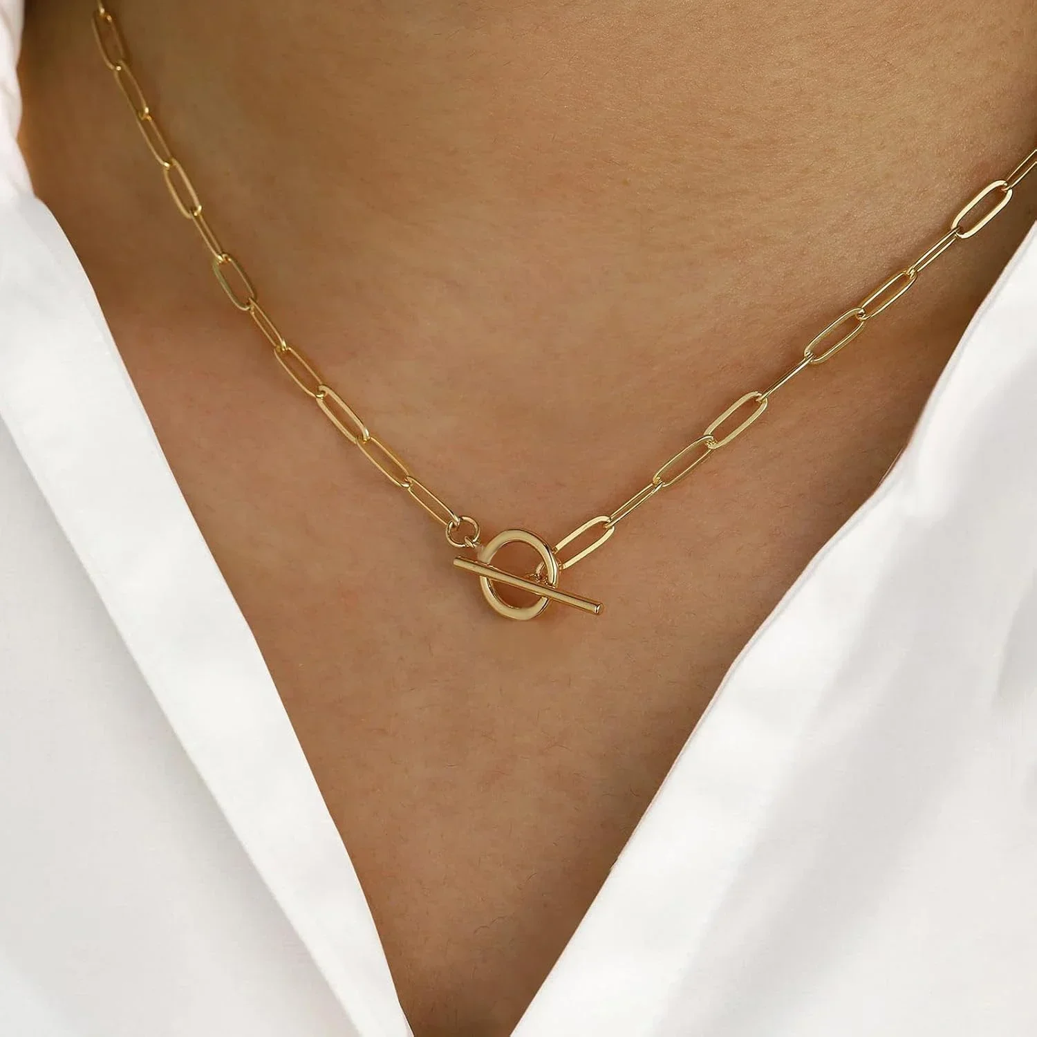 stainless steel jewelry Choker women\'s necklace stainless steel necklace fashionable and versatile jewelry gift 2025 women trend