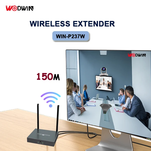 Grosir HD 1080P Wifi Extender jarak jauh 150M 200M Audio Video pemancar penerima Wireless Extender