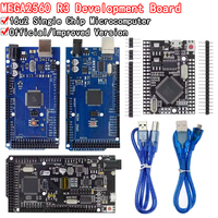 %Mega2560 ATMEGA16U2 / Pro Mini MEGA 2560 Mega+WiFi R3 ATmega2560 Chip CH340G For Arduino UNO R3 Development Board WeMos ESP8266