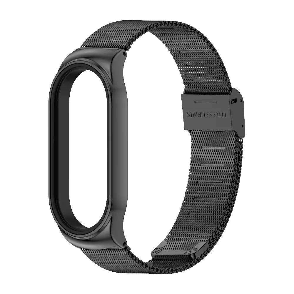 Strap For Xiaomi Mi Band 9 8 7 6 5 4 3 Watch Band Metal Correa Miband 6 NFC Bracelet Opaska for Mi 7 8 Band
