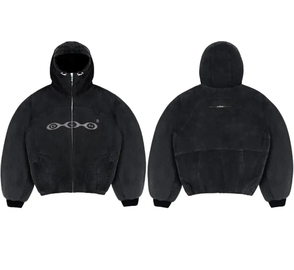 

Y2k Vintage Fashion Patch Zip Up Hoodies Men Women Street Harajuku Hip Hop Embroidery Long Sleeve Coats Loose Hooded Sweatshirt