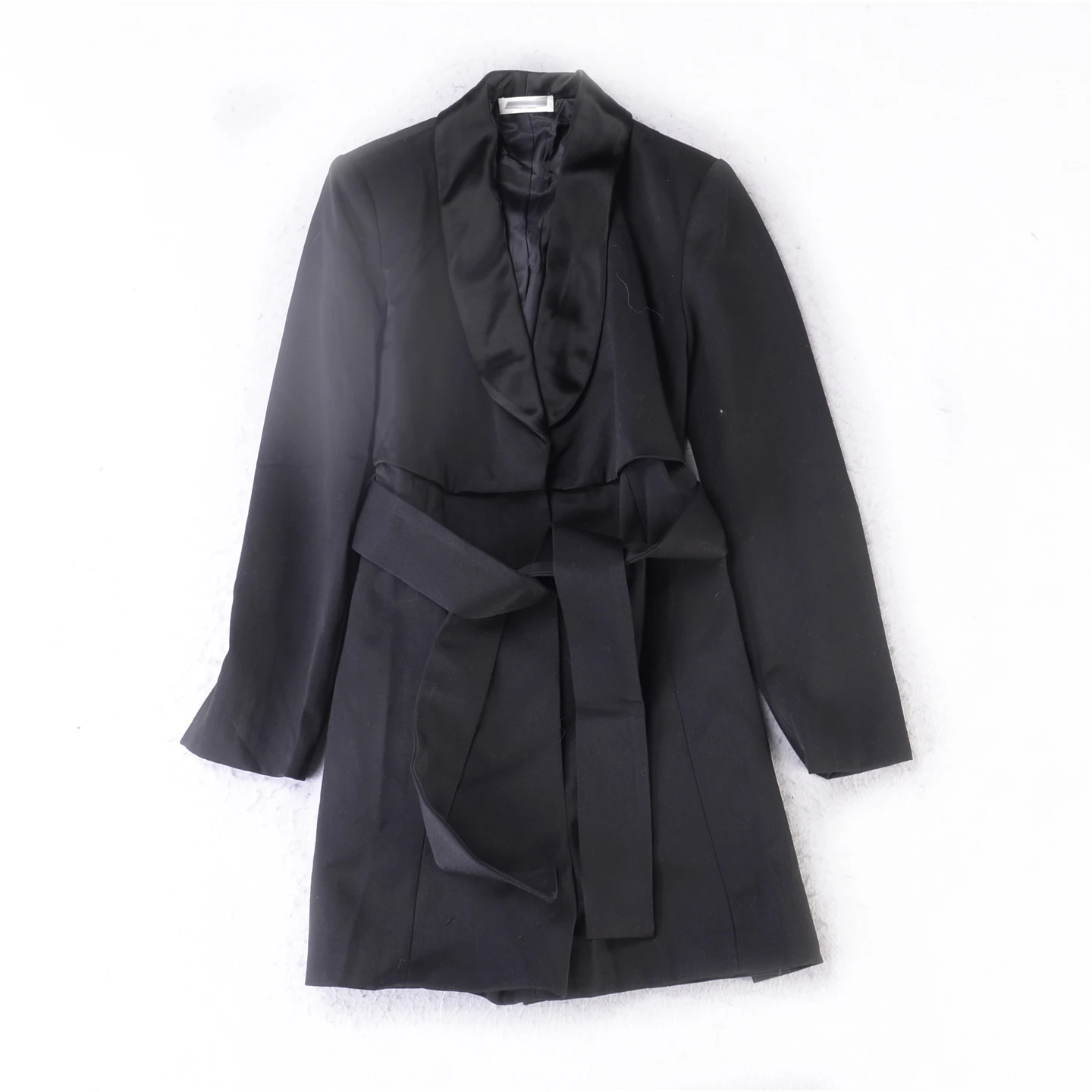 

Шерстяные брюки Ele Bla для женщин: прямые, с высокой талией, укороченные, для офиса, осенне-зимняя коллекция