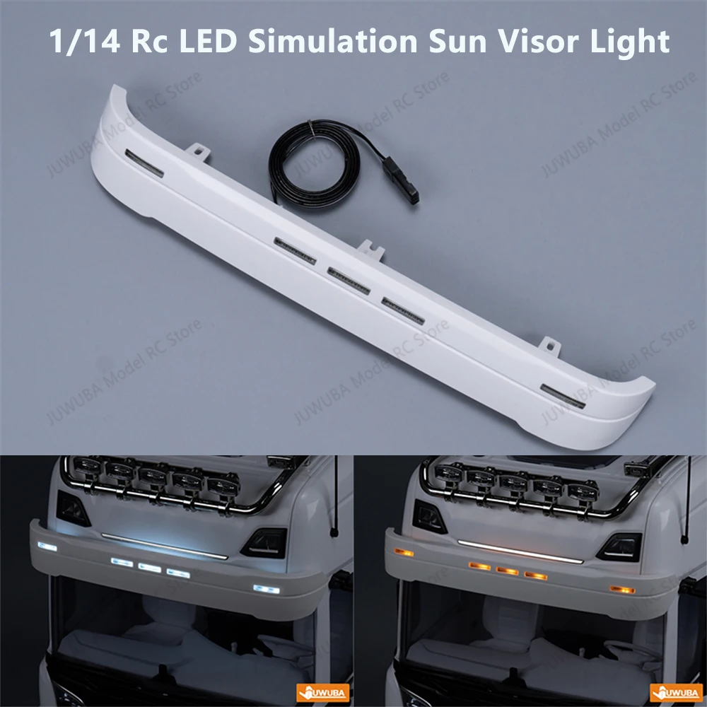 1:14e Schaal LED Simulatie Zonneklep Licht Lamp voor Tamiya RC Dump Truck voor SCANIA 770 S 6X4 56368 8X4 56371 Auto Upgrade