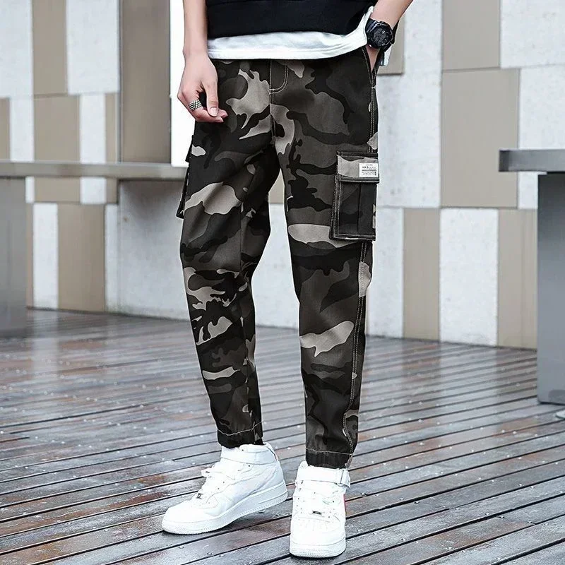 Autumn Winter Casual Camo Camouflage Trousers Man Long Cheap New In Cargo Pants for Men Designer Regular Fit Y2k Vintage Slacks