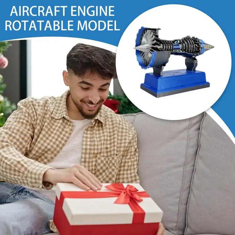 

Aircraft Engine Model Simulation Aircraft Engine Working Model Desktop Ornament Collectible Mechanical Science Toy For Home