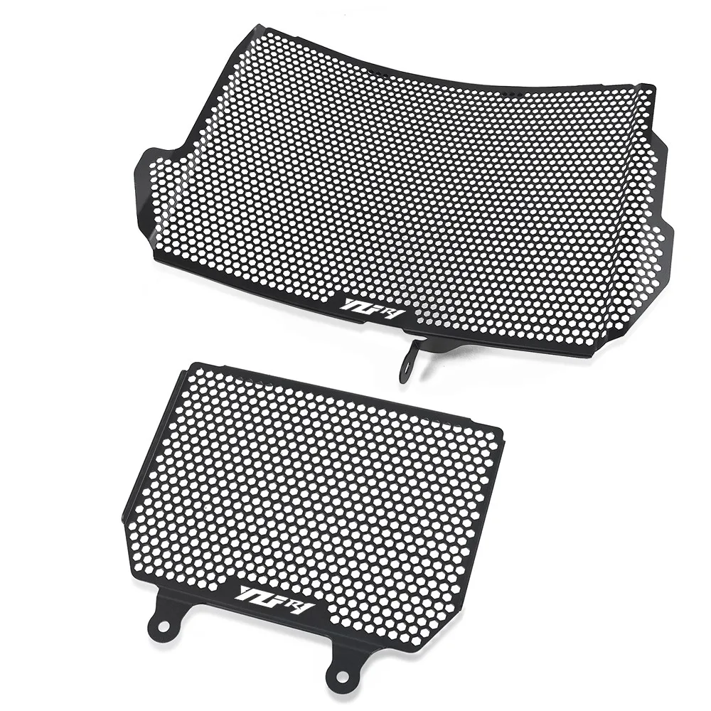 Motorcycle Radiator Grille Guard Cover Protector & Oil Cooler Set For Yamaha YZF R1 2015-2024 2023 2022 YZF-R1 YZFR1 Accessorie