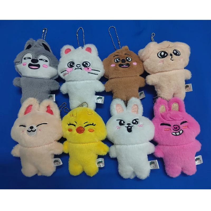 

New SKZOO Stray Kids10cm Emoji Plush Doll Keychain Mini Plush Doll Pendant Toy Doll Bag Pendant Children's Festival Gift