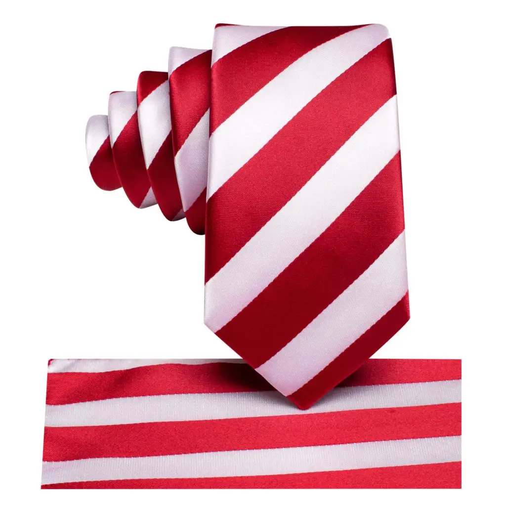 

Silk Tie For Children Red White Striped Luxury Designer Handky Child Necktie 120CM Long 6CM Wide Fashion Party Dropship Hi-Tie