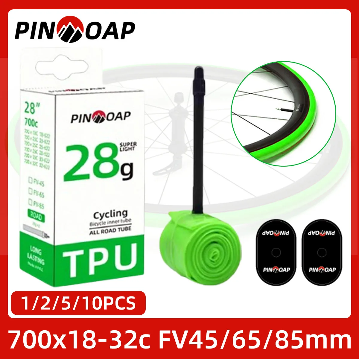 

Велосипедные камеры PINMOAP устойчивы к проколам и термостойкие, подходят для различных типов дорожных велосипедных камер.