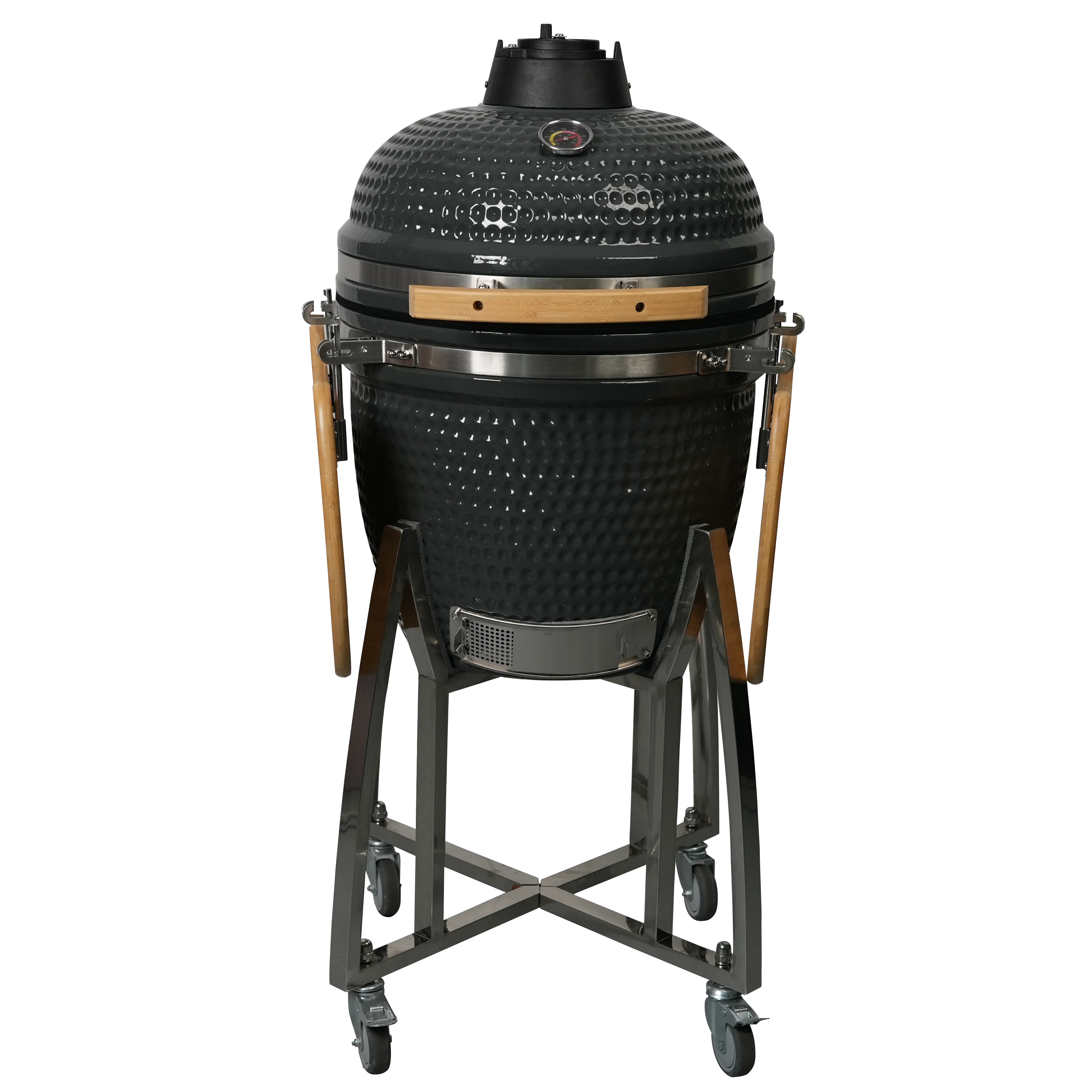 

AUPLEX 20-дюймовый специальный дизайн, серый портативный уличный гриль-барбекю с ананасом для повара на природе со стальным камнем, бездымный в помещении