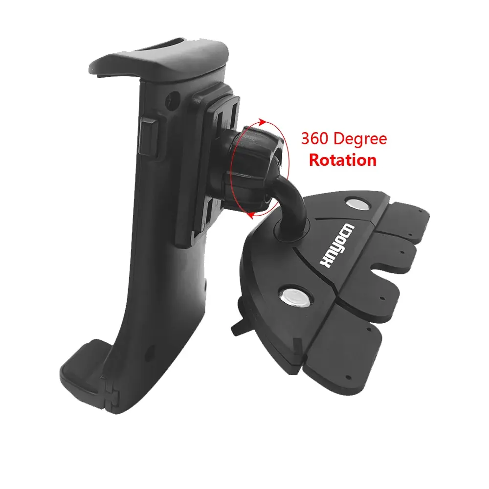 XNYOCN Adjustable Car CD Slot Tablet Stand Phone Holder for iPhone 14 13 12 11 iPad Pro Air Mini 4 to 12 Inch Samsung Xiaomi Pad image 5