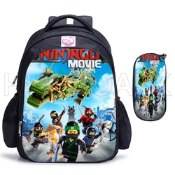 Ninja escola sacos para meninos e meninas, mochila primária, software ortopédico, crianças, novo, 16